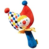 pynix Squeezable Circus Clown Pet Toy - Endless Fun for Puppies Who Love to Chew! Squeezing Makes A Fun Sound That Immediately Grabs Your Dog's Attention.