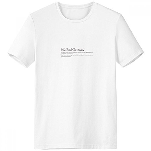 T-shirt Homme Programmeur 502 Crew-Neck blanc XL vêtement sport printemps été pour adulte