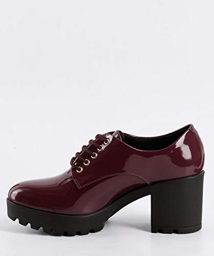 Sapato Vizzano Oxford Verniz Salto Grosso Tratorado 1294100