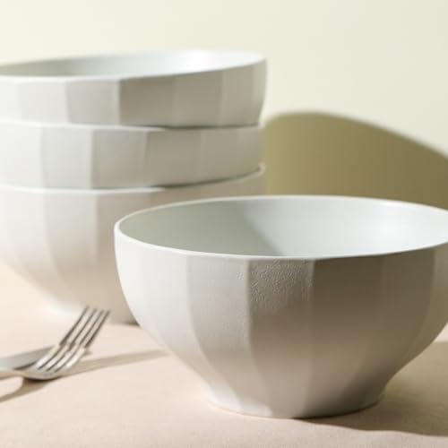 Stone Lain Rio 4-Piece Bowl Set Stoneware, Beige by Stone Lain - Image 4