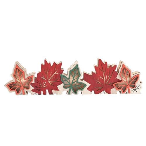 Psdndeww Letrero De De Madera De Otoño con Luz De Granja Cosecha De Otoño Decoración De Bloque De Madera De Acción De Gracias Decoración De Escritorio Decoraciones De Otoño para Hogar