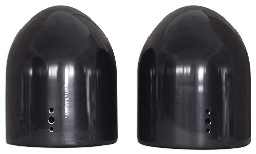 Image of Rockville MAC80B Bundle: (2) 7.7-in Black Aluminum Wakeboard Tower Speaker Pod Enclosures, (2) MAC360B 360 Swivel Surface Mount Clamps for Boat Towers, 4-Items