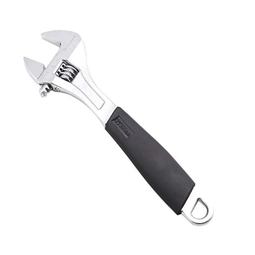 Donext 12 Inch Adjustable Wrench Professional Hand Tool CR-V Steel Rubber Handle Crescent Wrench