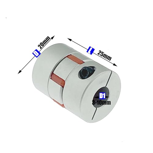 Accouplement flexible D20L25 anti-vibration avec tampon caoutchouc pour CNC - 3