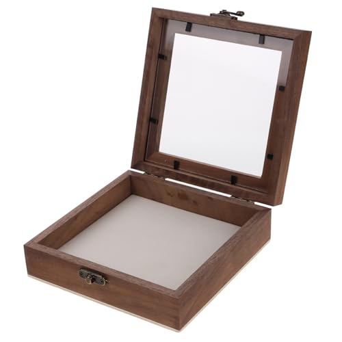 STOBAZA Antique Style Butterfly Specimen Box Wooden Display Case Acrylic Cover for Collection Preservation