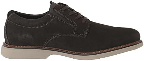 Nunn Bush Men's Otto Plain Toe Oxford Leather Lace Up with Lightweight Sole, Gray, 10 X-Wide | Image 5