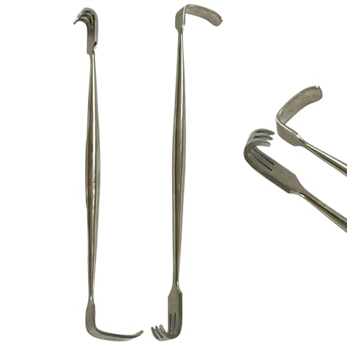 Senn Mueller Miller Retractor Spreader 6-1/4" - Double-Ended Sharp Prong Tip - Stainless Steel - Veterinary, Lab (Pack of 2)