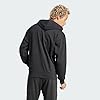 adidas Men's ESSENTIALS BIG LOGO FRENCH TERRY HOODIE, Black/White, XXL #3