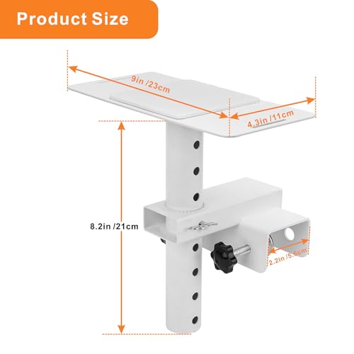 Wdwlbsm Bed Fan Holder, Bunk Bed Fan Holder Height Adjustable 1.1-7.3 Inch, Universal Clip Fan Mount for Dorm Room, White by Wdwlbsm - Used condition - Image 2