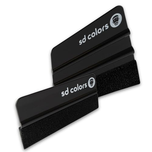 SD COLORS Neues Set enthält 2 Filzkanten-Rakel und Schneidwerkzeug für Auto, Vinyl-Fensterfolien, selbstklebende Vinyl-Fensterfolien, Kontaktfolien, Glasaufkleber, Bastelarbeiten