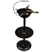 Stinky Cigar Floor Ashtray with Accessory Tray and Carry Handle, Windproof, 24-inch Tall, 4 Stirrups, Chocolate Brown
