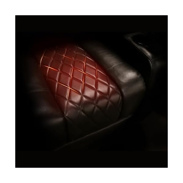 Valencia tuscany heat massage edition home theater seatingpremium top grain italian 11000 nappa leather power recliner power lumbar headrest led lighting row of 2 black  urban country home decor