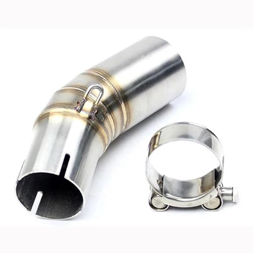 YZITSRQ Moto Auspuffrohr Mittleres Verbindungsrohr Für Kawasaki Für Ninja Für 400 Für Z400 2018-2019 Moto Auspuffrohr Auspuffanlage Schalldämpfer Motorrad-Auspuffrohr