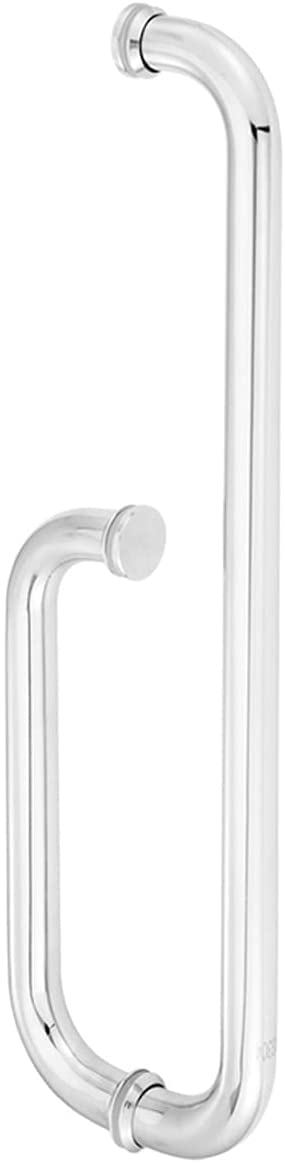 GYRAZXS Bathroom Glass Door Handle,Shower Push and Pull Door Handle,Replace Old or Damaged Door Handles SUS304 Stainless Steel Polished Chrome Finish