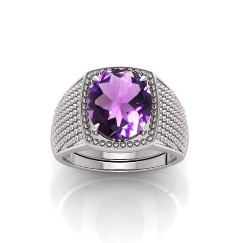 Bague en améthyste véritable et plaqué argent pour sublimer vos tenues