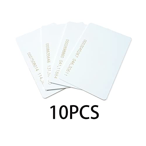 AOAMZ 10pcs 125kHz RFID Näherungs-ID Smart Card Label 0.8mm dick TK4100/EM4100/EM4200 Access Control System Read Only Karte, Schlüsselkarte