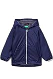Chaqueta de nailon con capucha, cierre con cremallera, bolsillos en la parte delantera, logotipo bordado en el punto del corazón, Over Fit