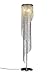 Surpars House Silver Crystal Floor Lamp S Shape Chrome Finish