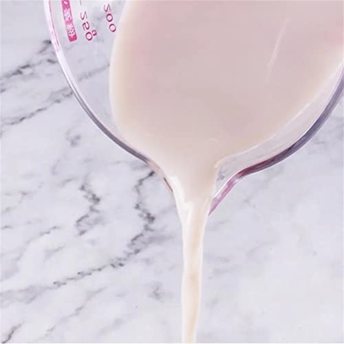 Vaso medidor plástico 500 ml transparente con asa miniatura 3