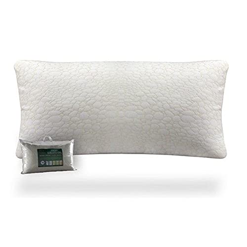 MiroyHe Oreiller en mousse à mémoire de forme avec flocons 150 cm pour lit double, antibactérien, anti-moisissures, hypoallergénique, respirant, athermique Cover