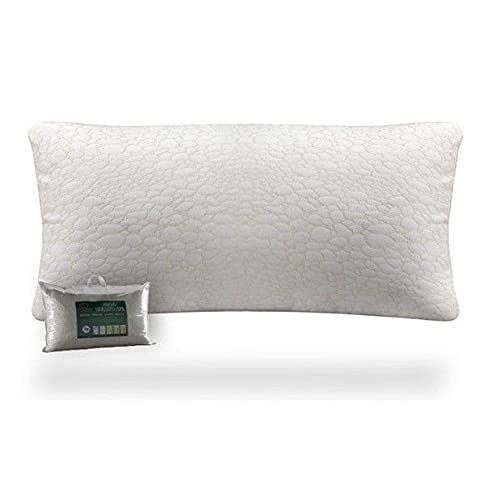 Miroytengo Almohada EKO viscoelástica Copos 150 cm Matrimonio Doble antibacterias antimoho antialérgica Transpirable atérmica