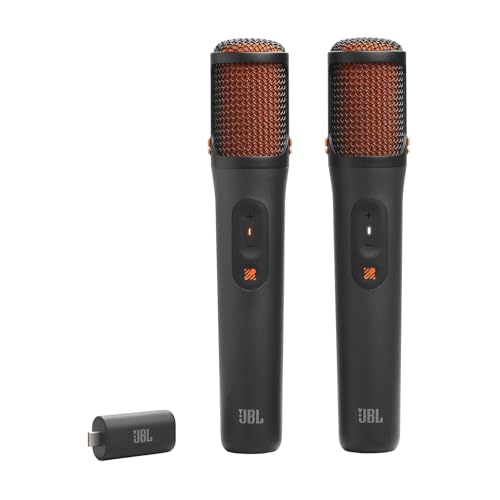 JBL EasySing Mics - Two Wireless AI-Powered Microphones with