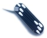 Multiusos 4 x algodón varilla de silicona para la limpieza de orejas y el desmaquillaje ecológico responsable e higiénico. Reutilizable y lavable (negro)