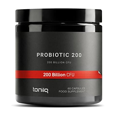 200 Billion CFU Probiotic Supplement by Toniiq - 30 Verified Third-Party Tested Strains - Fully Shelf-Stable Probiotics Formula with Prebiotic Blend - Extended Release Capsules Cover