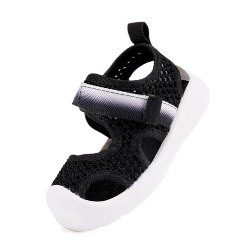 Image of BMCiTYBM Baby Boy Girl Closed Toe Summer Toddler Sandals Lightweight Shoes Infant Non-Slip First Walking Sneakers 6 9 12 18 24 Months 2-3 Years