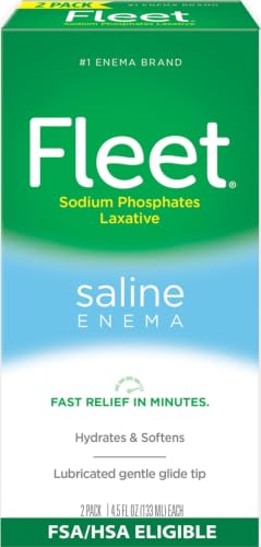 Fleet Saline Enema (2 Count, 4.5 Oz Each...