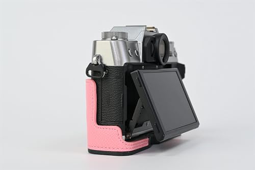 Funda semirígida para cámara Fujifilm X-T30 III/II de cuero sintético rosa miniatura 5
