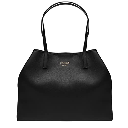 Guess Vikky, Borsa Tote Donna, Nero (Black/Bla), 39.5x31x18 cm W x H L