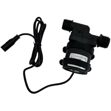 SHYSKY DC40C-2460 Micro Brushless DC Water Pump 24V 28W, 19ft 237GPH, Waterproof, 1/2 inch threaded ports, Low Noise Stable Long-term Work, Submersible or Land Use, For Small cooling, gardening