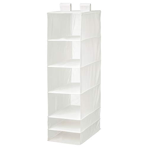 Meuble suspendu SKUBB blanc 35 x 45 x 125 cm à étagères