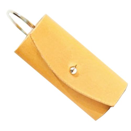 イタリアンオイルレザーのリングキーケース ナチュラルカラー 革製品 ハンドメイド クラフト キーケース 革 レザー オイルレザー