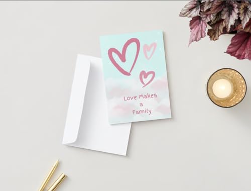 Generic ADOPT103 Adoption Day Card Love Makes A Family Happy Adoption Day thumb #3