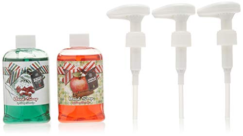 Soap Soundz (Set Of 3) 8.5oz Christmas Soap Dispenser with Music Pump For Liquid Soap, Bathroom, Sink, Home Decor, Christmas Decorations, Gift