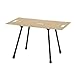 FytStycale Adjustable Height Folding Table for Outdoor Use, Ideal for Picnics and Coffee, Khaki