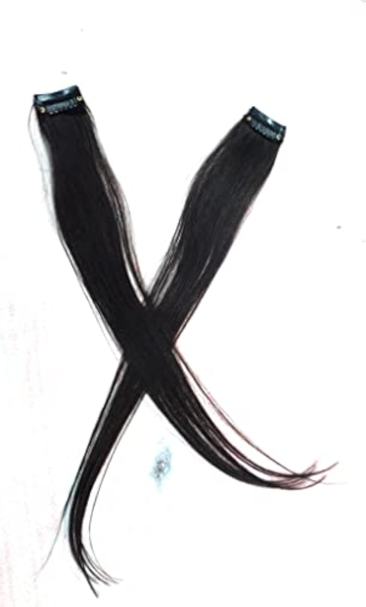 2 Pcs Single Clip Human Hair Side Covers Extensions for Women