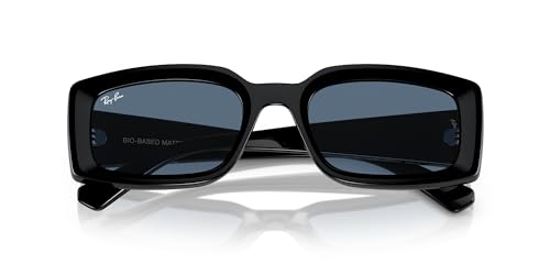 Ray-Ban RB4395F Kiliane Low Bridge Fit Sunglasses, Black/Dark Blue, 54 mm - image 5