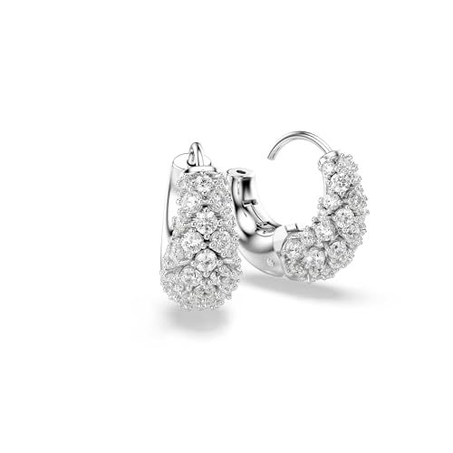 Swarovski Sublima earrings, White, Rhodium finish3