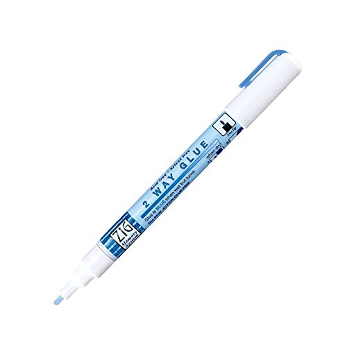 3 x Memory System MSB 1 mm Fine Tip 2 Way Glue Pen - Blue