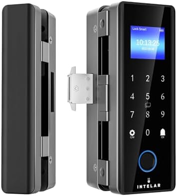 Fechadura Digital Biométrica Vidro, 5 em 1 Impressão Digital Biom...