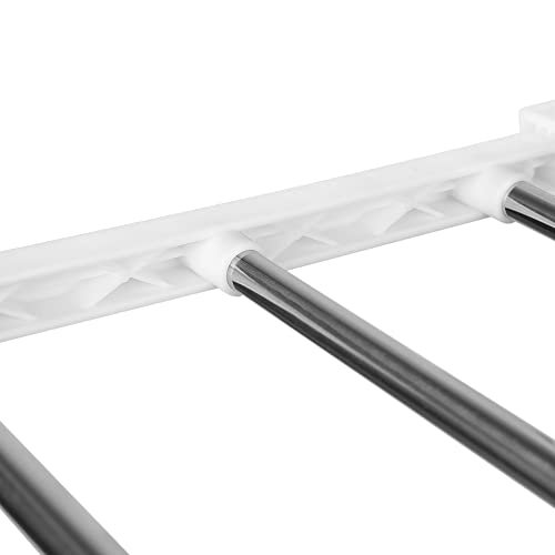 Compact Foldable Electric Clothes Dryer with Extendable Airflow Clothesline for Indoor and Outdoor Use - 3 Tier Vertical Silver - Image 7