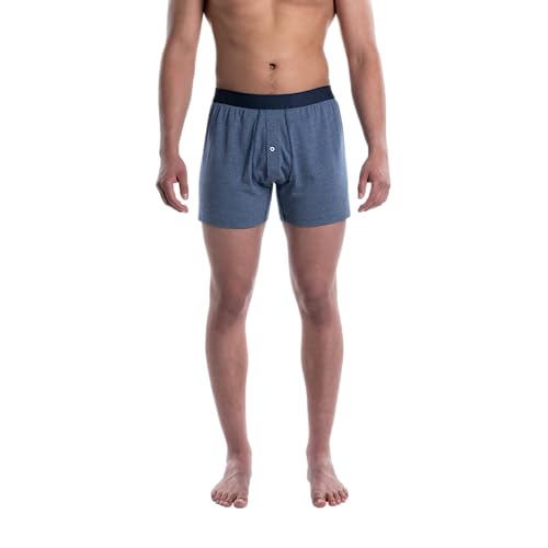 SAXX Underwear Co. Men's Underwear with Pouch Droptemp Cooling Sleep Boxer Fly3