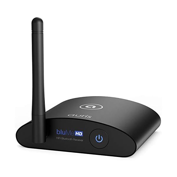Auris Blume HD Long Range Bluetooth 5.0 Music Receiver Hi-Fi Audio Adapter with Audiophile DAC & AptX HD for Home Stereo, AV Receiver or Amplifier