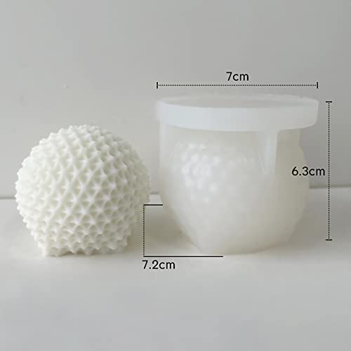 Thorn Ball Candle Mold Thorn Ball Soap Mold Sphere Silicone Mold For Resin Candle Mold Clay Mold Handmade Candle Mold Soap Mold Candle Making Mold Bubble Soap Making Molds Craft Supplies #TOP4