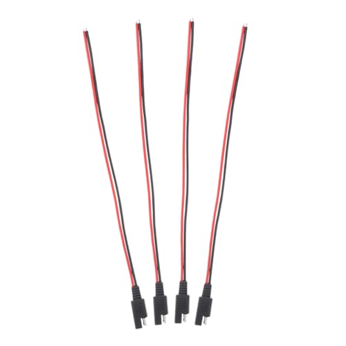 HEALLILY 4 Piezas Terminal De Crimpado Aprovechar Batería Reemplazo Conectar Solar Rizar Cable Extensión Terminales Conector SAE Conectores SAE Aleación