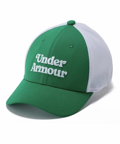 Under Armour Boys' Blitzing Trucker Hat, 309 Green, OSFM
