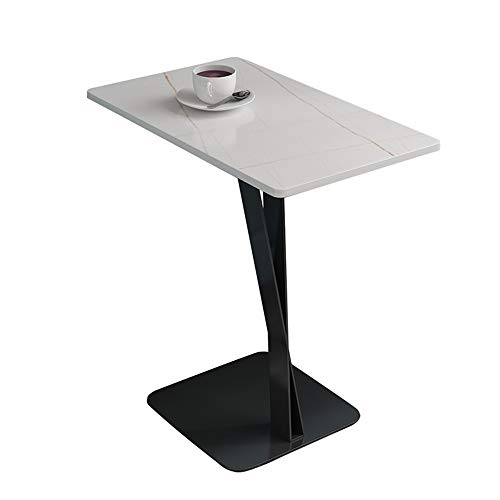 Mesa de aperitivos para sofá con tablero de pizarra y hierro 1